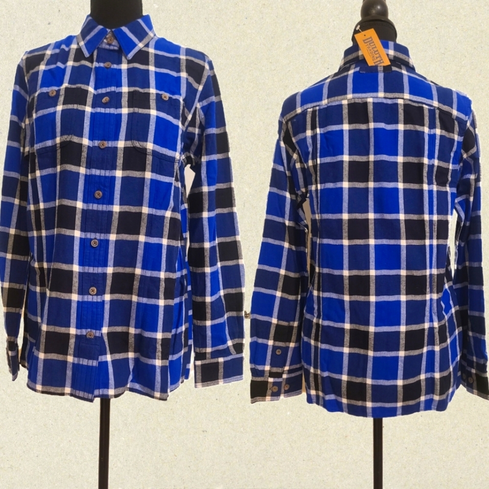 Duluth Trading Co Plaid Button Up Shirt